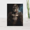 Search for funny gorilla postcards Birthday