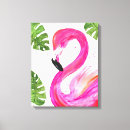Search for flamingo canvas prints Watercolor