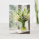 Search for lily of the valley birthday cards White