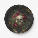 Search for skull and roses plates Halloween