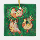 Search for 12 days of christmas tree decorations Three french hens