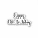 Search for thirteen stickers 13 years old