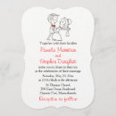 Search for bride and groom cartoon invitations Heart