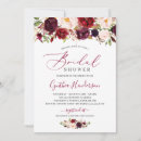 Search for calligraphy bridal shower invitations Burgundy