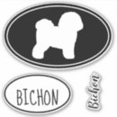 Search for black and white dog bumper stickers Silhouette