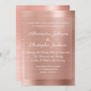 Search for rose gold rehearsal dinner invitations Elegant