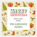 Search for santa and reindeer stickers Xmas