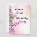 Search for spring 4x6 birthday invitations Girly