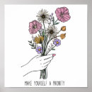 Search for hand drawn flower posters Inspirational