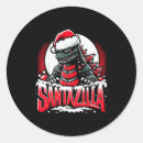 Search for kaiju stickers Kaiju christmas santazilla
