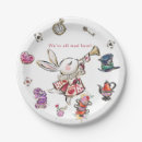 Search for tea party paper plates White rabbit