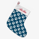 Search for paw print christmas stockings Puppy