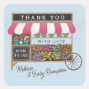 Search for pink flowers thank you stickers Illustration