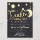 Search for gold star baby shower invitations Twinkle twinkle little star