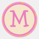 Search for pink and orange stickers Initial