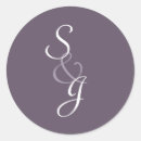 Search for eggplant wedding stickers White