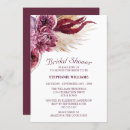 Search for boho floral bridal shower invitations Marsala