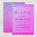 Search for purple hen party invitations Pink