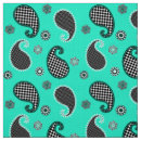 Search for black paisley fabric Black and white