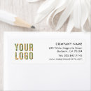 Search for your company logo return address labels Black and white