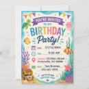 Search for aquarium fish birthday invitations Beach