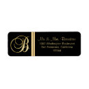 Search for r monogram return address labels Initial
