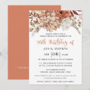 Search for fall birthday invitations Burnt orange