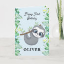 Search for sloth birthday cards Cute baby sloth