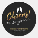Search for 30 years birthday stickers Elegant