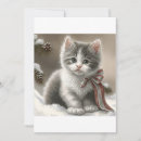 Search for grey cat christmas cards Kitty