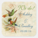 Search for hummingbirds wedding stickers Floral