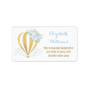 Search for hot air balloon return address labels Watercolor