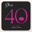 Search for 40th birthday coasters Typography