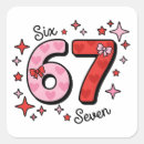 Search for 6 stickers Six seven