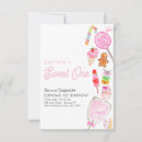 Search for candyland 1st birthday invitations Sweet one