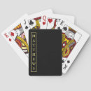 Search for graduation playing cards Black and gold
