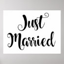 Search for just married signs Typography