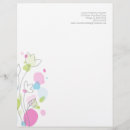 Search for pink flowers stationery paper Blue