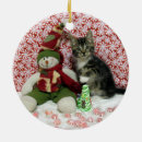 Search for rescue christmas tree decorations Kitten