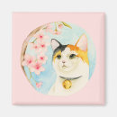 Search for pink cats magnets Kawaii