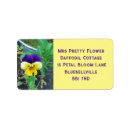Search for flower photo return address labels Pretty