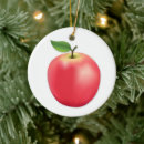 Search for red apple christmas tree decorations Fruit