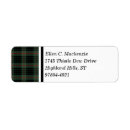 Search for black gingham return address labels Vintage