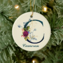 Search for letter c christmas tree decorations Floral