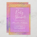 Search for pink mermaid baby shower invitations Purple