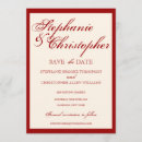 Search for bride save the dates Red
