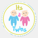 Search for new baby twins stickers Blue