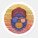 Search for cool monkey stickers Retro