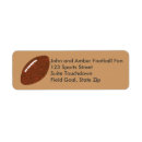 Search for football return address labels Sports