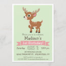 Search for fawn birthday invitations Girl